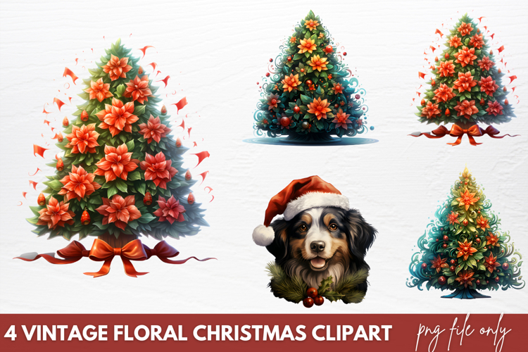 Christmas Floral Svg Image 2