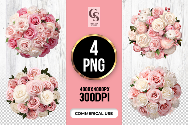 Pink Rose Clipart Image 5