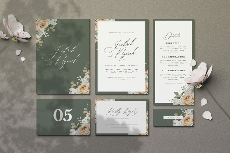 Wedding Invitation Card Template