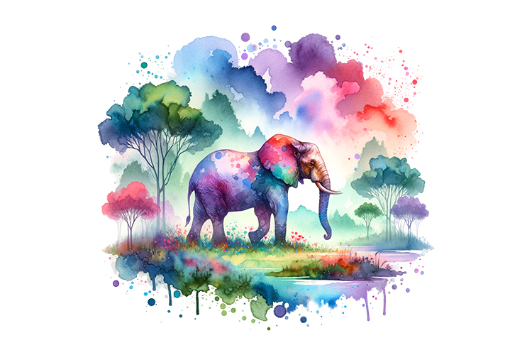 Cute Elephant Clipart Image 11