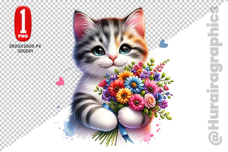 Cute Cat Clipart Image 3