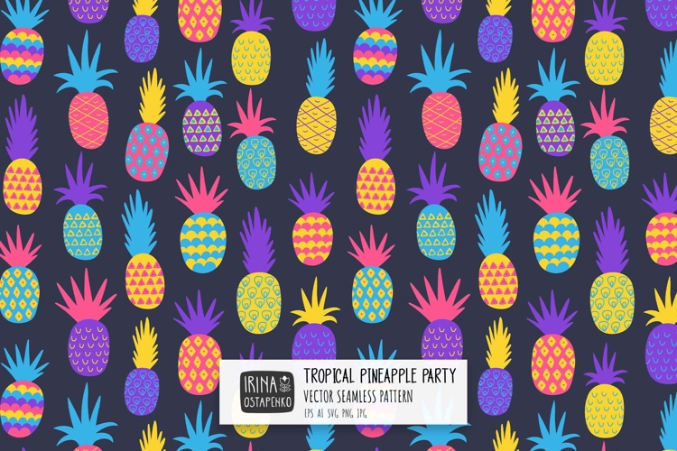 Pineapple Seamless Pattern