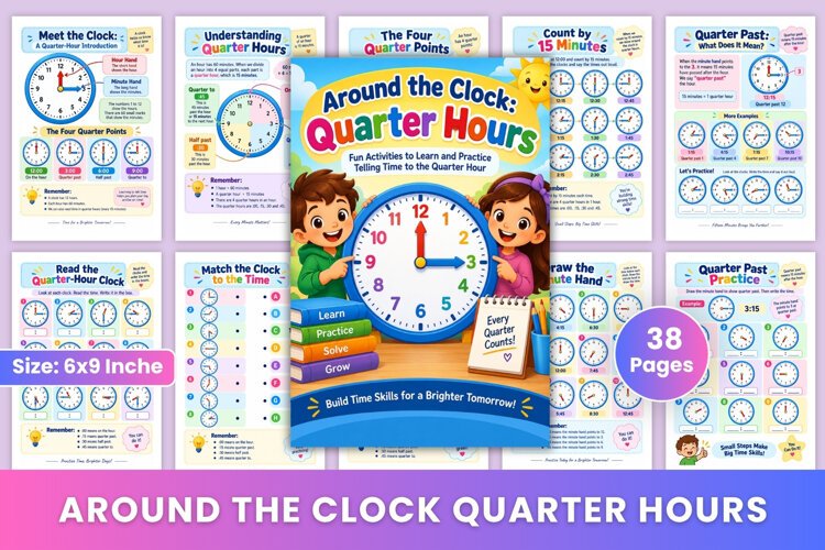 Around the Clock: Quarter Hours example image 1