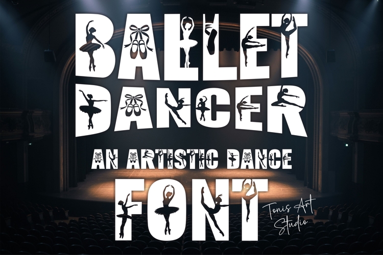 Ballet Font | Artistic Dance Alphabet | Dancer Letters