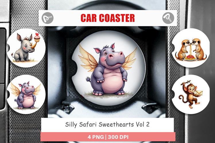 Silly Safari Car Coaster