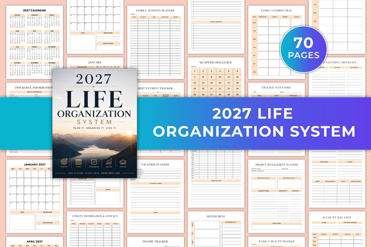 2027 Life Organization System | Planner & Complete Life