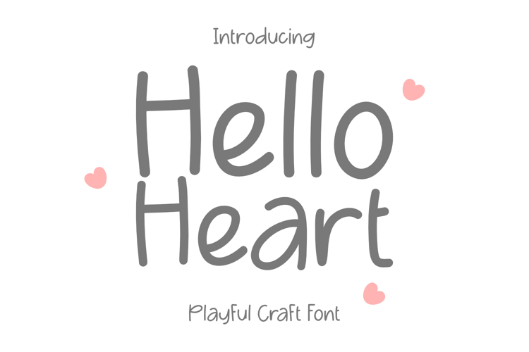 Hello Heart Playful Craft Font