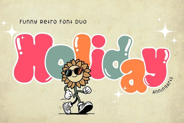 Holiday - Family Retro Font