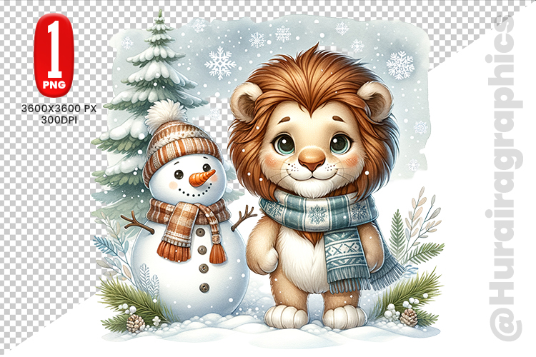 Cute Lion Clipart Image 5