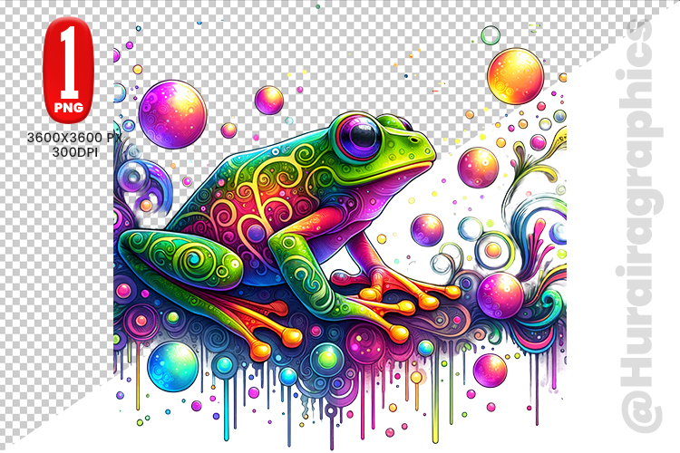 Cute Frog Clipart Image 23