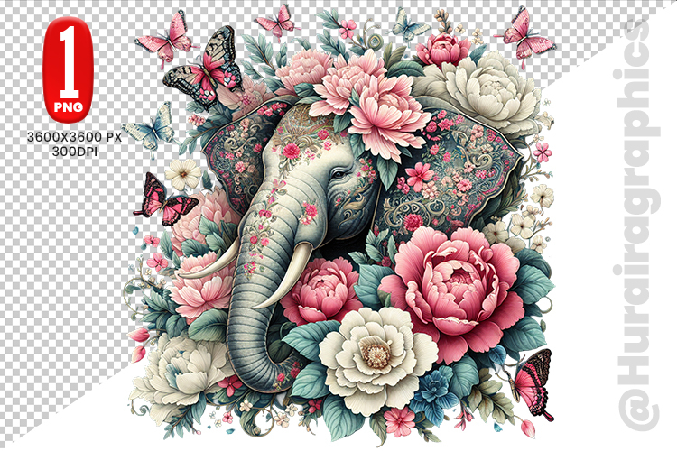 Cute Elephant Clipart Image 14