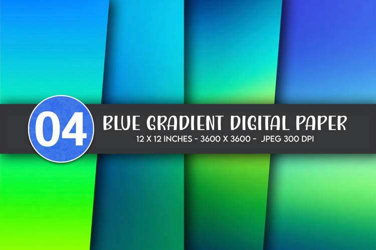 Blue Gradient Digital Paper