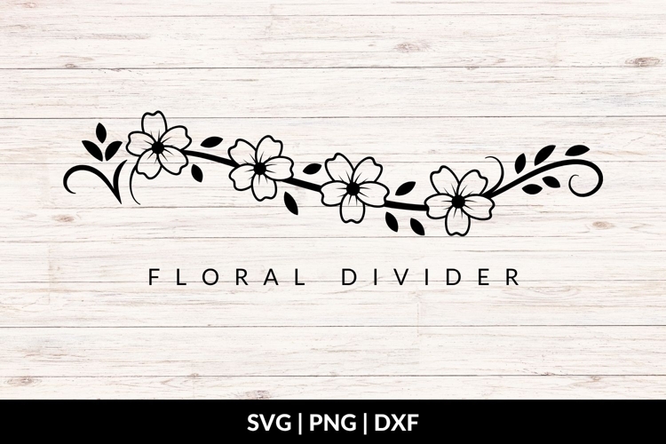 Flower Divider SVG
