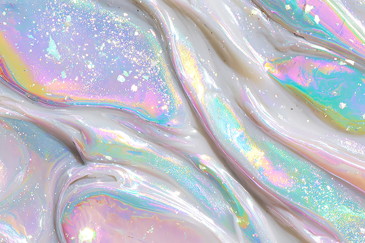 Swirling patterns and glitter