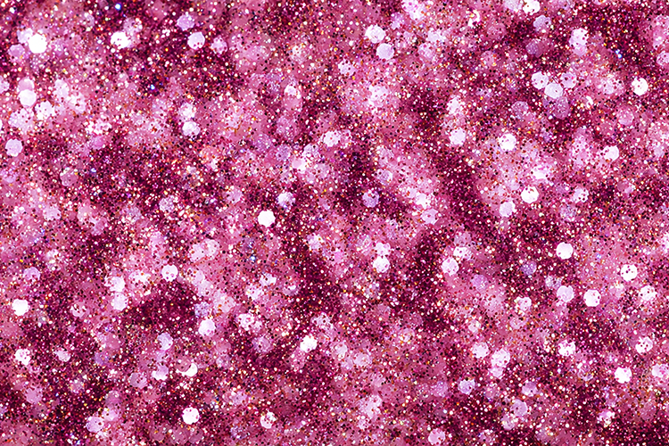 Pink glitter sparkling white dots and a festive atmosphere