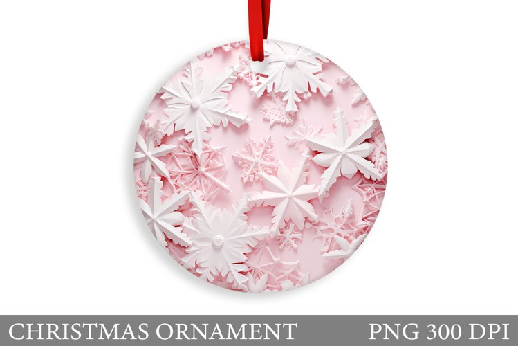 Snowflakes Ornament Design. Christmas Ornament Sublimation example image 1