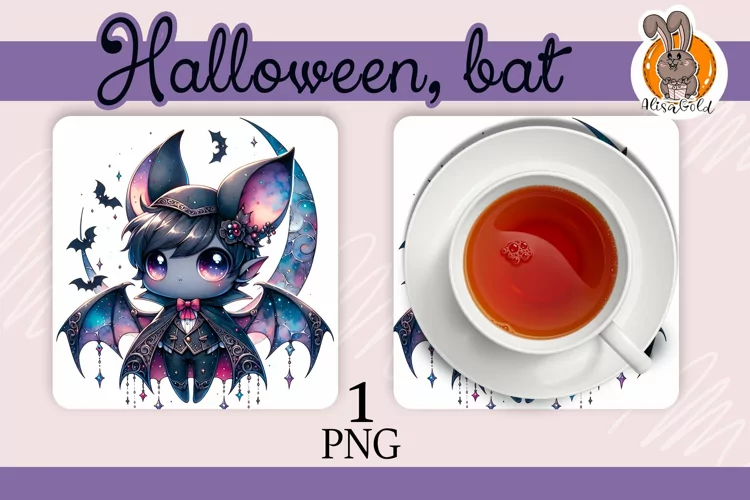 Halloween, bat, hot plate