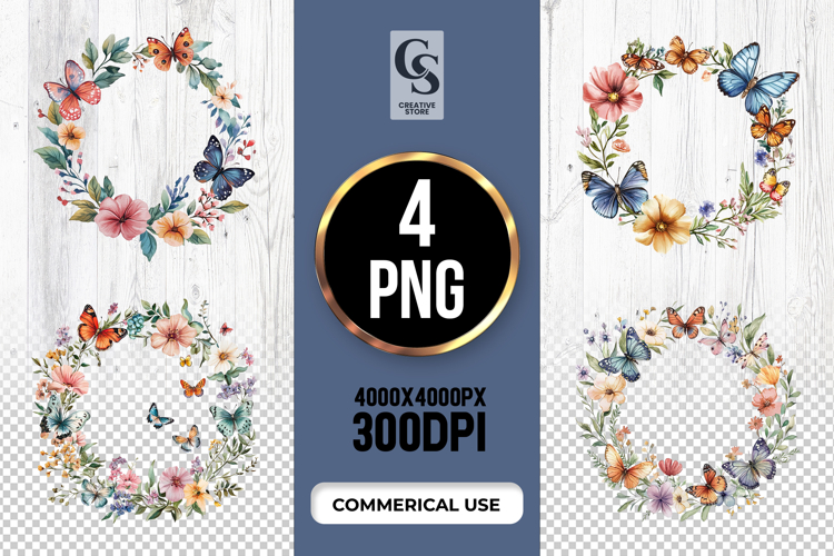 Watercolor Butterfly Clipart Image 10