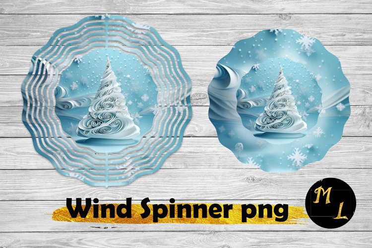 Christmas Tree Wind Spinner design,3d Christmas Wind Spinner