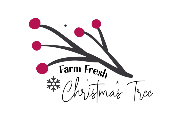Farm Fresh Christmas Tree svg design