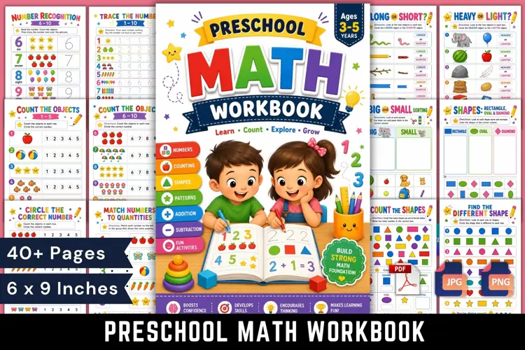Preschool Math Workbook