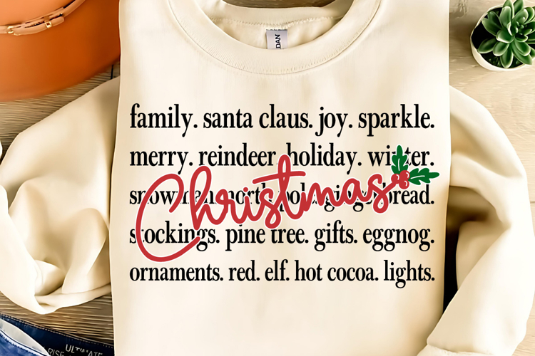 Christmas Words Svg Image 5