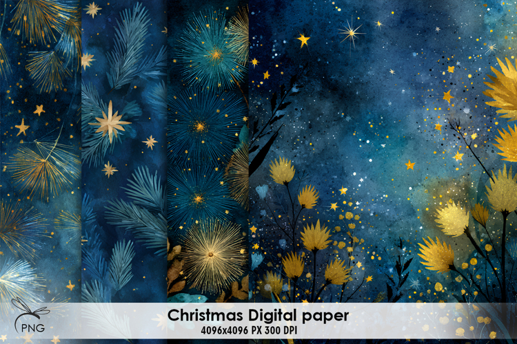 Christmas digital paper, background clipart