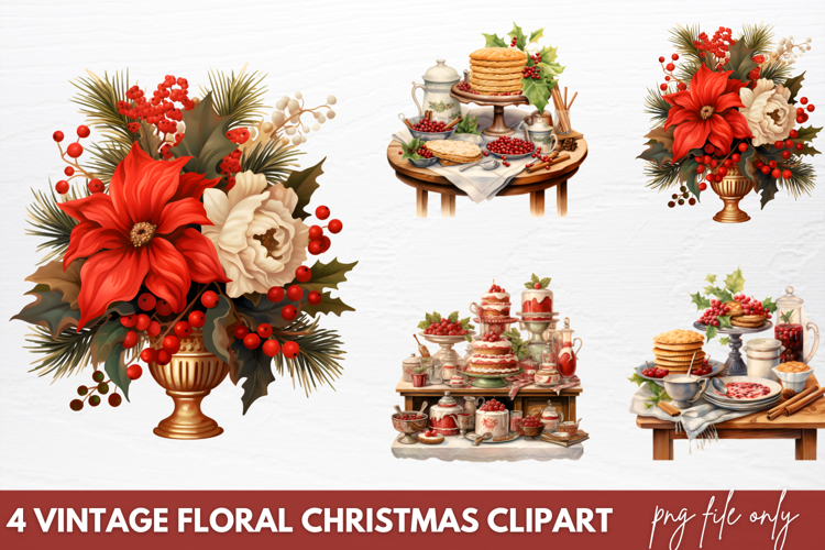 Christmas Floral Svg Image 8