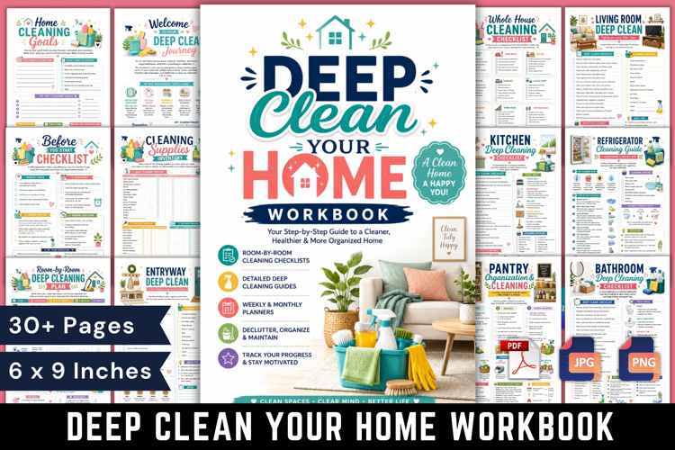 Deep Clean Your Home Workbook