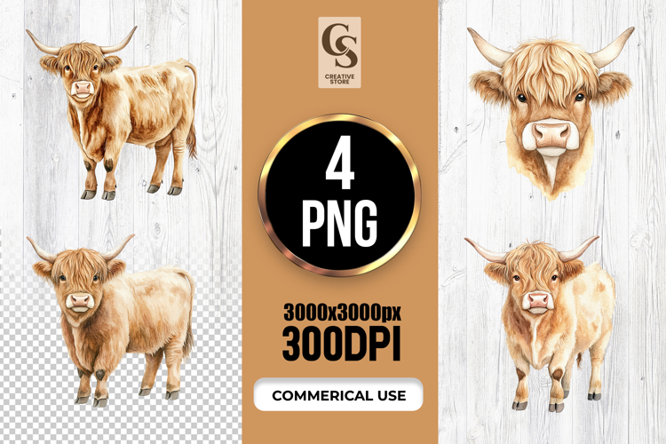 Highland Cow Clipart Image 4