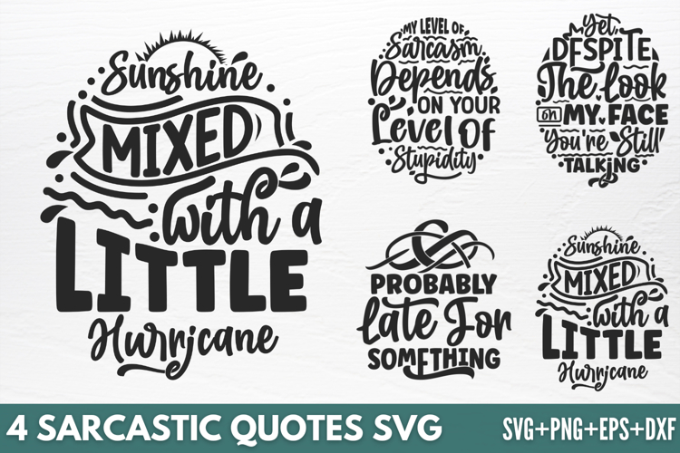 Sarcastic Quotes SVG
