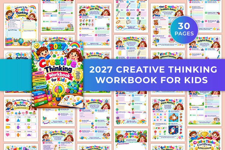 2027 Creative Thinking Workbook for Kids example image 1