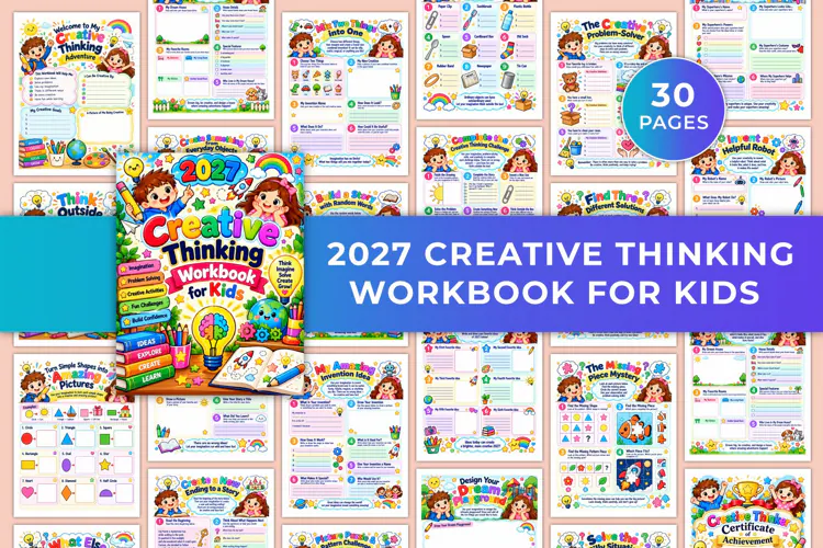 2027 Creative Thinking Workbook for Kids