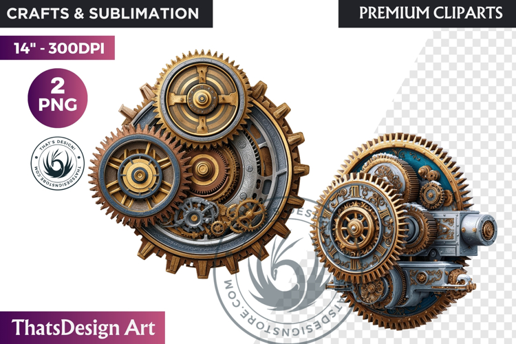 Steampunk Winter Fantasy Sublimation Graphics PNG clipart