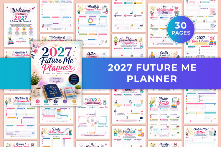 2027 Future Me Planner Kdp interiors