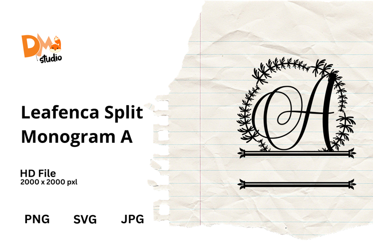 Floral Monogram Letter Svg Image 23