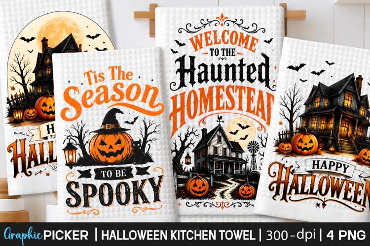 Halloween Kitchen Towel PNG, Funny Halloween PNG, Spooky PNG