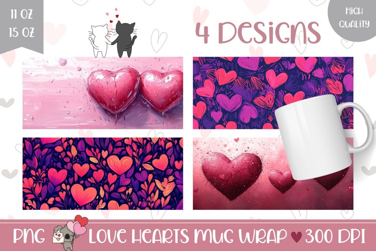 Pink Hearts Clipart Image 17