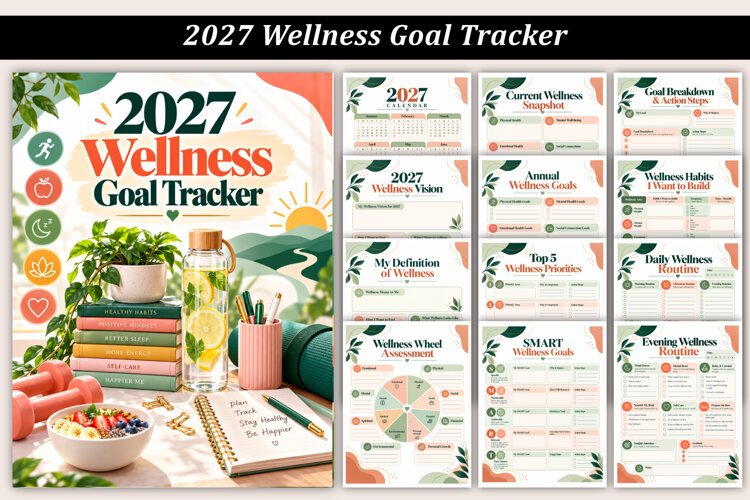 2027 Wellness Goal Tracker example image 1