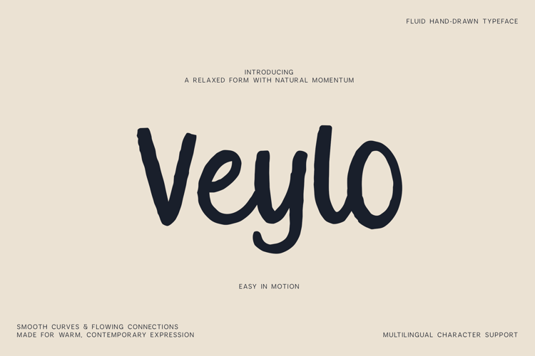 Veylo Fluid Handwritten Font