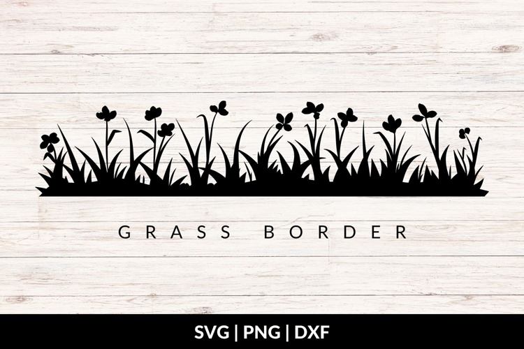 Grass Border Clipart, Grass SVG