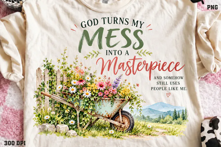 Christian Hope Shirt Design PNG, His Grace Renews My Tomorro