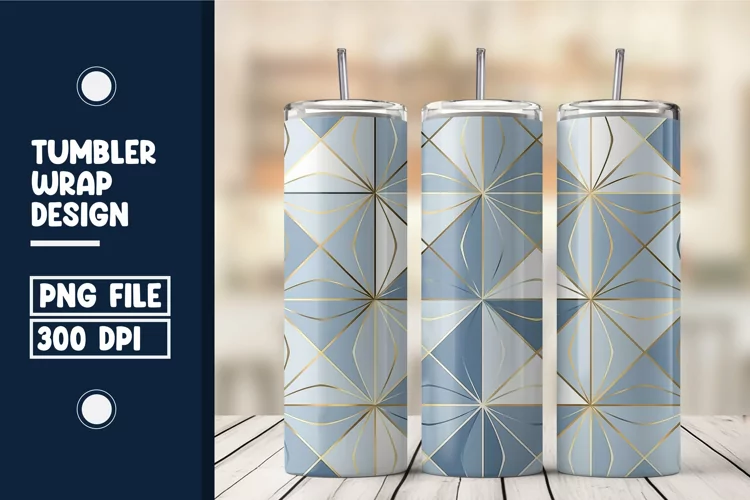 Flat Scandinavian Tumbler Wrap Design