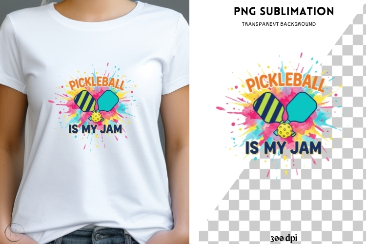 Pickleball png design for T-shirts