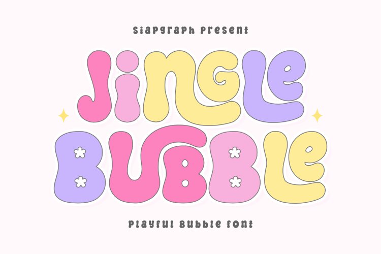 Jingle Bubble - Cute Bubble Font example image 1
