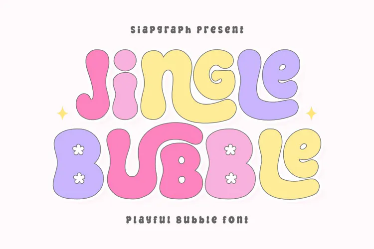 Jingle Bubble - Cute Bubble Font