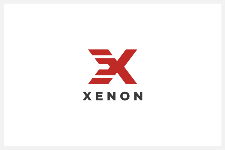 Xenon Letter X Logo Design Vector