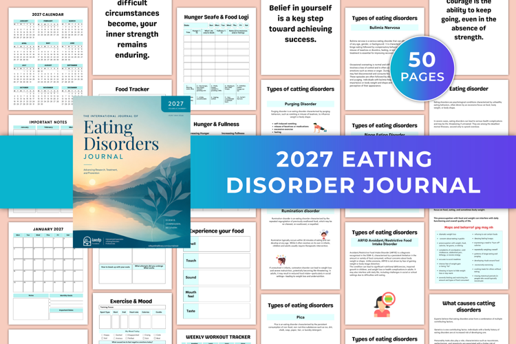 2027 Eating Disorder Recovery Journal | Mental Wellness