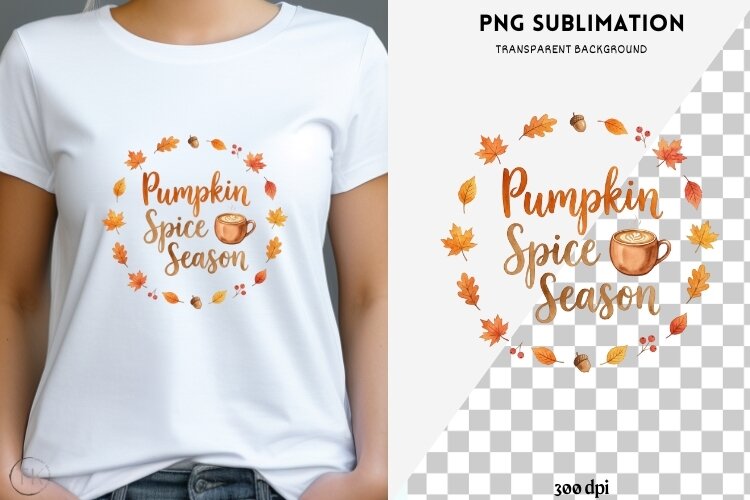 Autumn quote png design for T-shirts example image 1