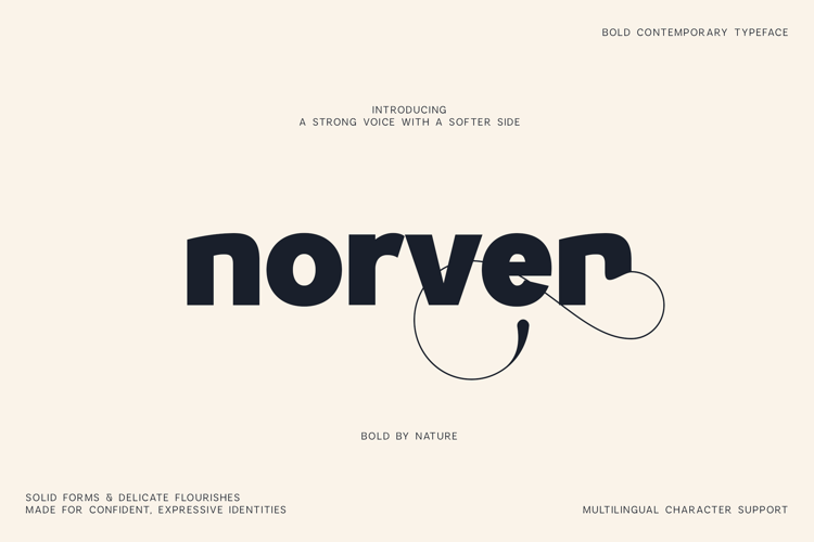 Norven Chunky Modern Font for Logos and Branding
